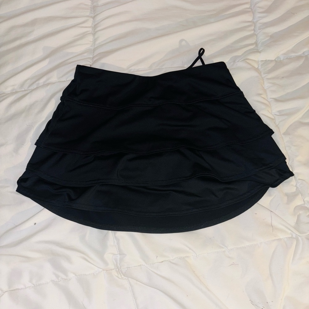 Athleta Black Layered Mini Skirt